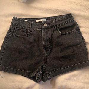 Pacsun black mom jean shorts
